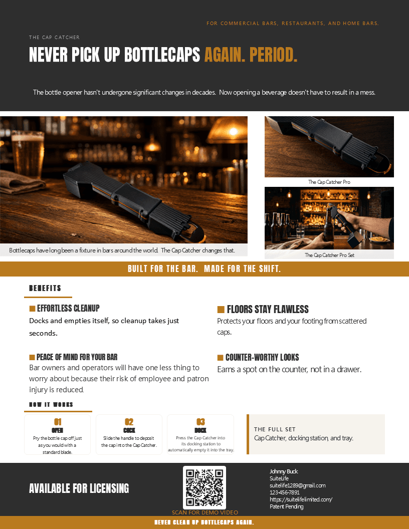 Pro sell-sheet template example