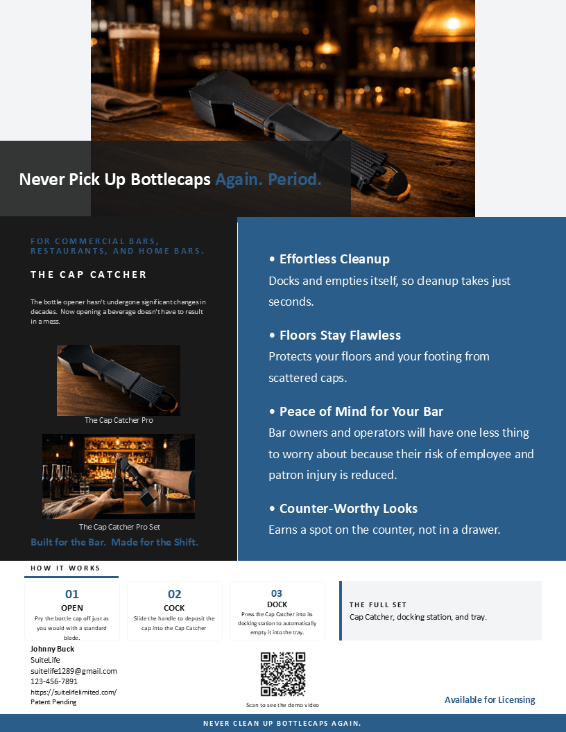 Blocks sell-sheet template example